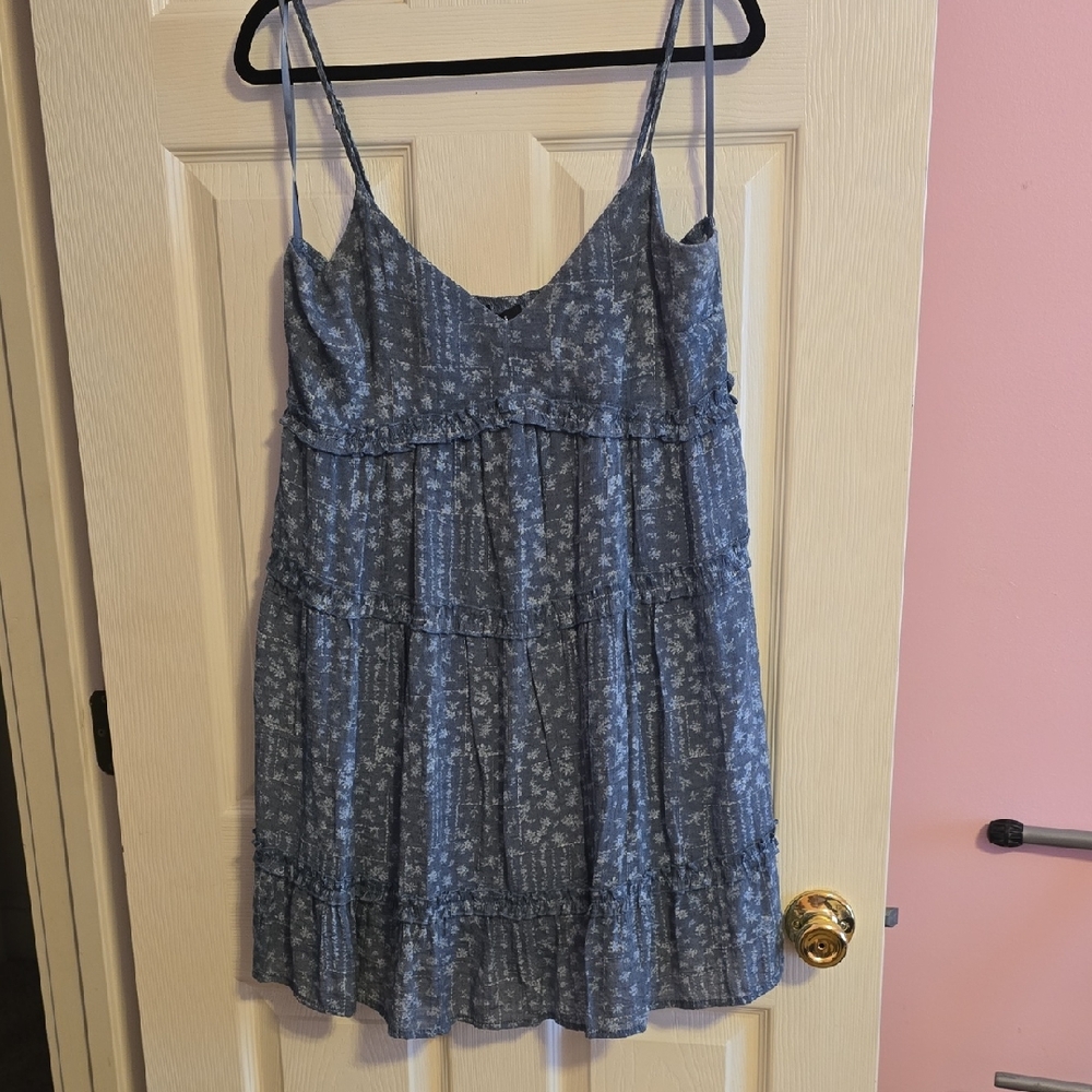 Trixxi Blue Patterned Dress